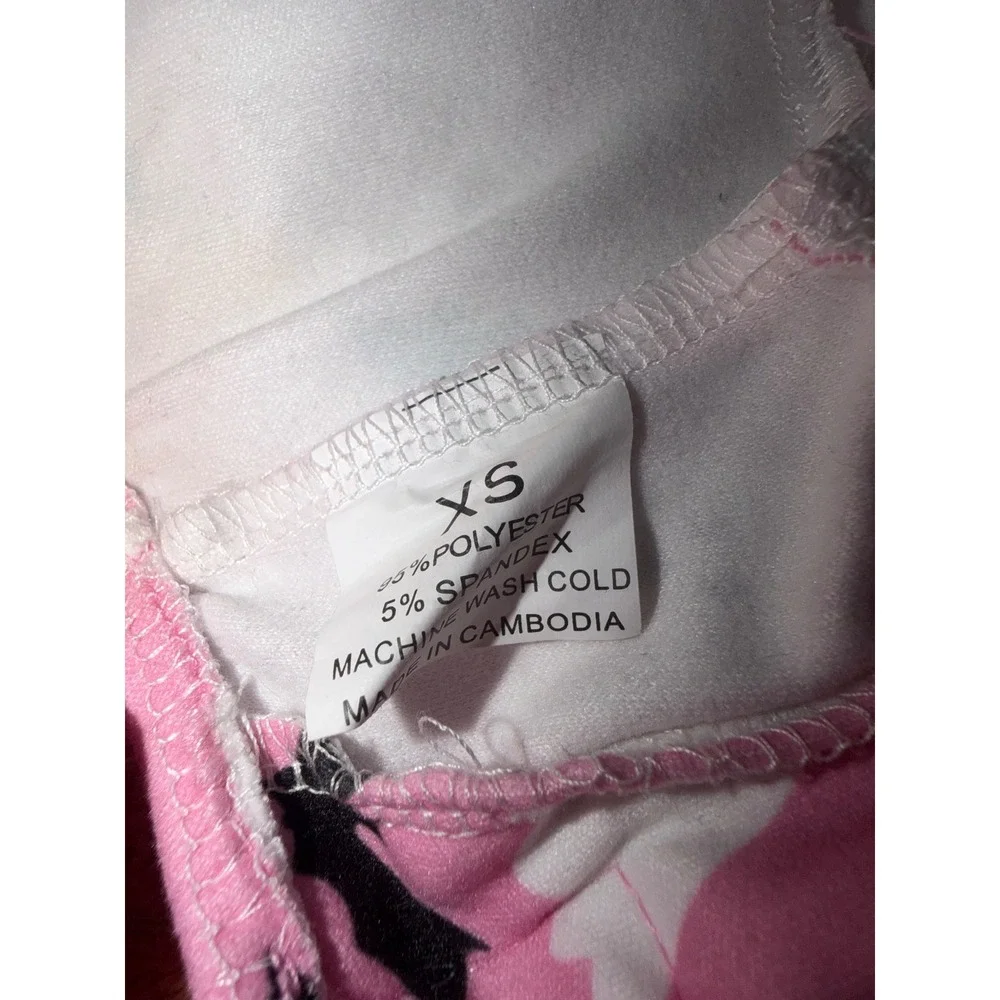 Pink Halloween Ghost Bat Print Pet Pajamas Dog PJs XS Spooky Season Pajama